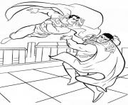 Printable superman fighting coloring page39c6 coloring pages