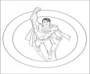 Printable superman in a circle coloring page5a20 coloring pages