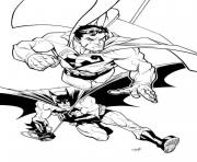 Printable superman and batman coloring page3f76 coloring pages