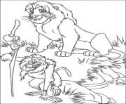 rafiki and adult simba 7794 coloring pages