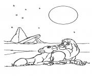 Printable simba and nala looking up the sky a7f7 coloring pages