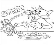 Printable tom and jerry playing with cakesd0d7 coloring pages