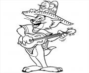 Printable toms singing and playing guitar f0e5 coloring pages