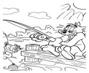 Printable tom and jerry fishing fc55 coloring pages