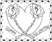 Printable valentines s adorable roses469b coloring pages