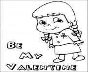 Printable be my valentines s6c55 coloring pages