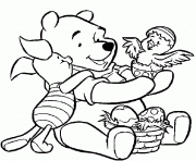 pooh and little chicken page1b0d coloring pages