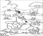 tiger and piglet with frogs page192e coloring pages