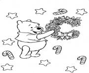 Printable christmas winnie the pooh 691d coloring pages