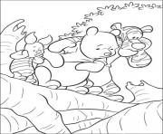 Printable pooh and friends on a cliff page4aa4 coloring pages