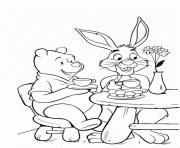 pooh and rabbit having tea pageda41 coloring pages
