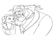 Printable beast hugging belle ffe3 coloring pages