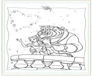 Printable belle showing stars to beast 521b coloring pages