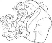 Printable beast being nice to belle bb06 coloring pages