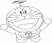Printable flying doraemon 692b coloring pages
