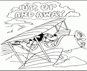 Printable mickey and pluto on plane disney 6f9a coloring pages