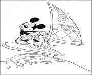 Printable mickey sailing disney c959 coloring pages