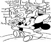 Printable baby minnie and a star disney s5785 coloring pages