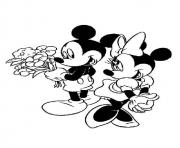 Printable mickey got flowers for mickey disney 0a62 coloring pages