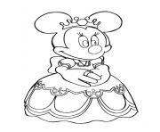 Printable minnie the queen of disney disney 1209 coloring pages