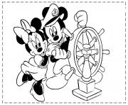 Printable mickey and minnie as sailor disney 3f26 coloring pages