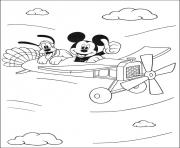 Printable mickey and goofy on the city disney e0d9 coloring pages