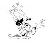 Printable mickey the wizard disney 19eb coloring pages