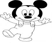 Printable baby mickey walking disney s0cc6 coloring pages