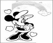 Printable minnie hoping disney 8615 coloring pages