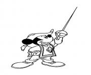 Printable mickey as musketeer disney e1d5 coloring pages