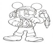 Printable mickey as pirate disney 9968 coloring pages
