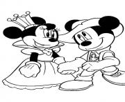 Printable minnie and sir mickey disney f534 coloring pages