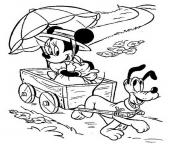 Printable minnie and pluto disney 93f8 coloring pages