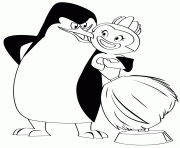 Printable penguin and a doll 0b90 coloring pages