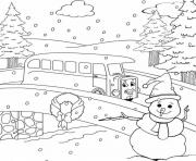 Printable thomas the train winter s for kids freeb5d4 coloring pages
