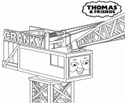 Printable thomas the train cranky s4d84 coloring pages