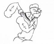 Printable popeye and his muscles 0fc0 coloring pages