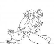 Printable ariel found a pearl disney princess scf14 coloring pages