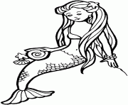 Printable beautiful mermaid disney princess s82f1 coloring pages