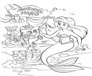 Printable ariel in a shop little mermaid s64d7 coloring pages