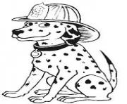 Printable dalmatian with fire man hat 7b8c coloring pages