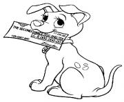 Printable dalmatian with a check e48d coloring pages