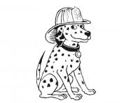 Printable dalmatian fire dog sf2a7 coloring pages