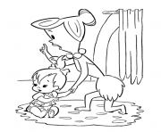 Printable wilma taking care of pebbles 8cde coloring pages