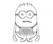 images of coloring pages minions phil - photo #11