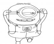 images of coloring pages minions phil - photo #19