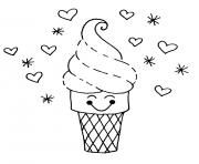 Printable cute ice cream s1bba coloring pages