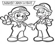 Printable awesome luigi and mario bros sdd58 coloring pages