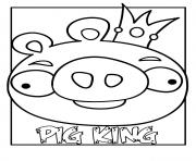 Printable angry birds pig s pig king5b33 coloring pages