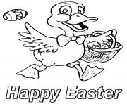 Printable happy easter s ducks hunting eggs52e7 coloring pages